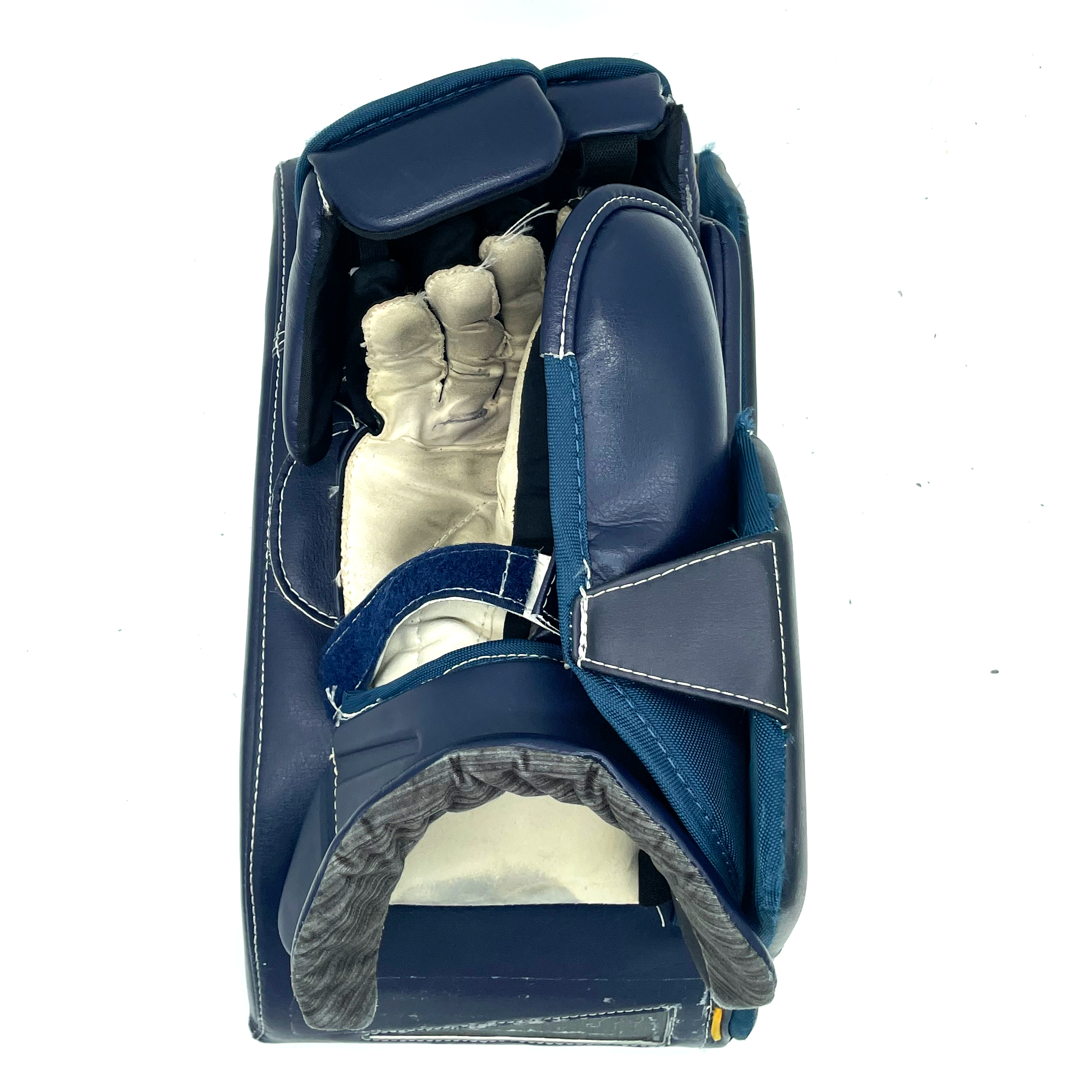 Bloqueur de gardien Bauer Supreme Ultrasonic d'occasion (bleu marine/jaune/blanc)